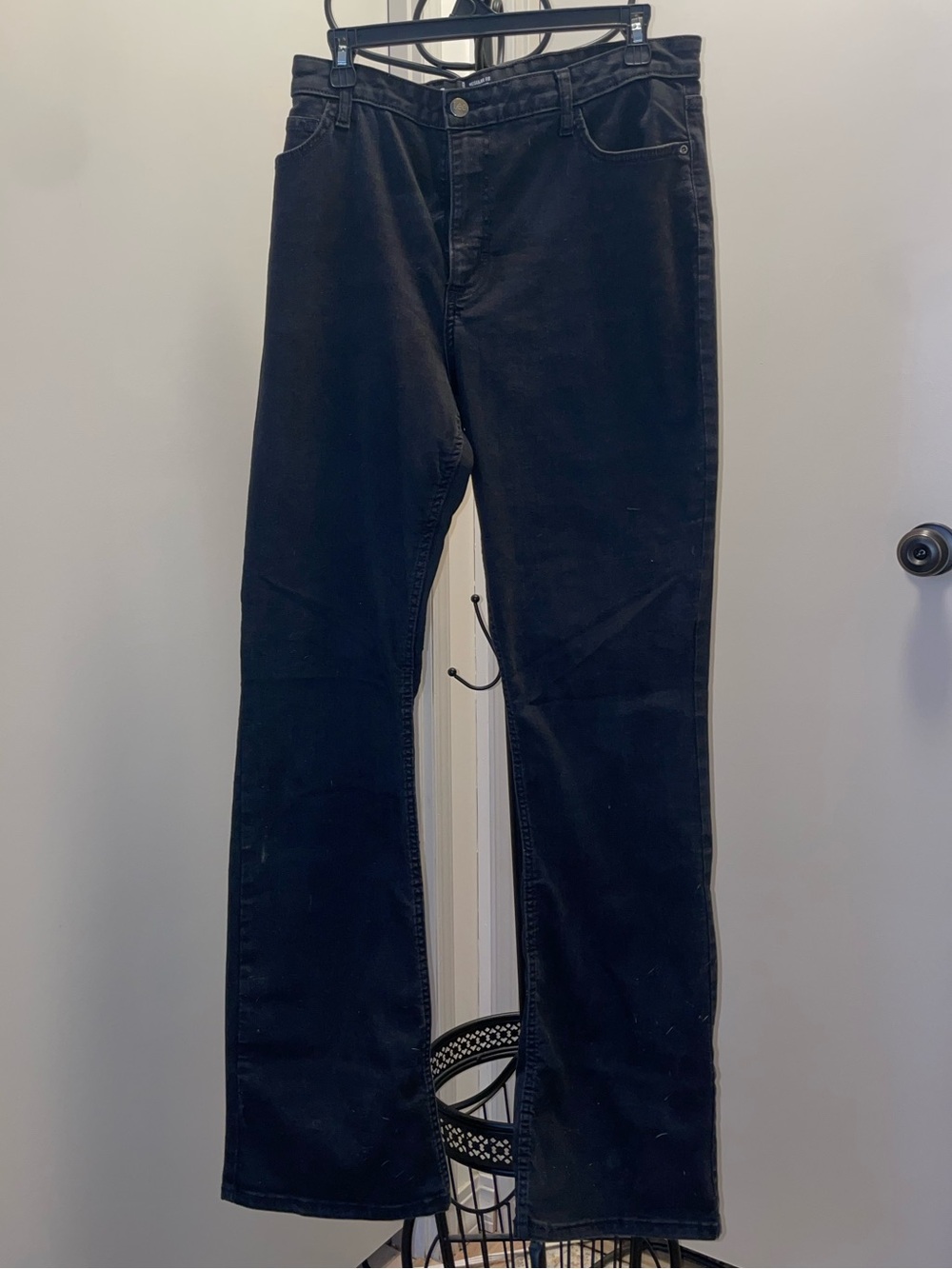 Lee Men's Black Straight Jeans